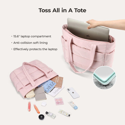 BAGSMART Puffy tote bag
