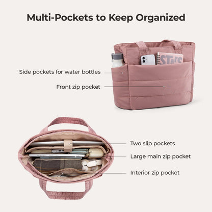 BAGSMART Puffy tote bag